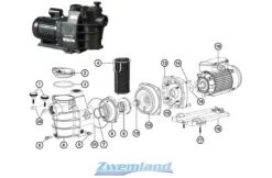 Hayward Hayward Max Flo Pompdeksel Met Pakking SPX1250LA -Zodiac Zwembaden Winkel hayward hayward max flo pompdeksel met pakking spx 2