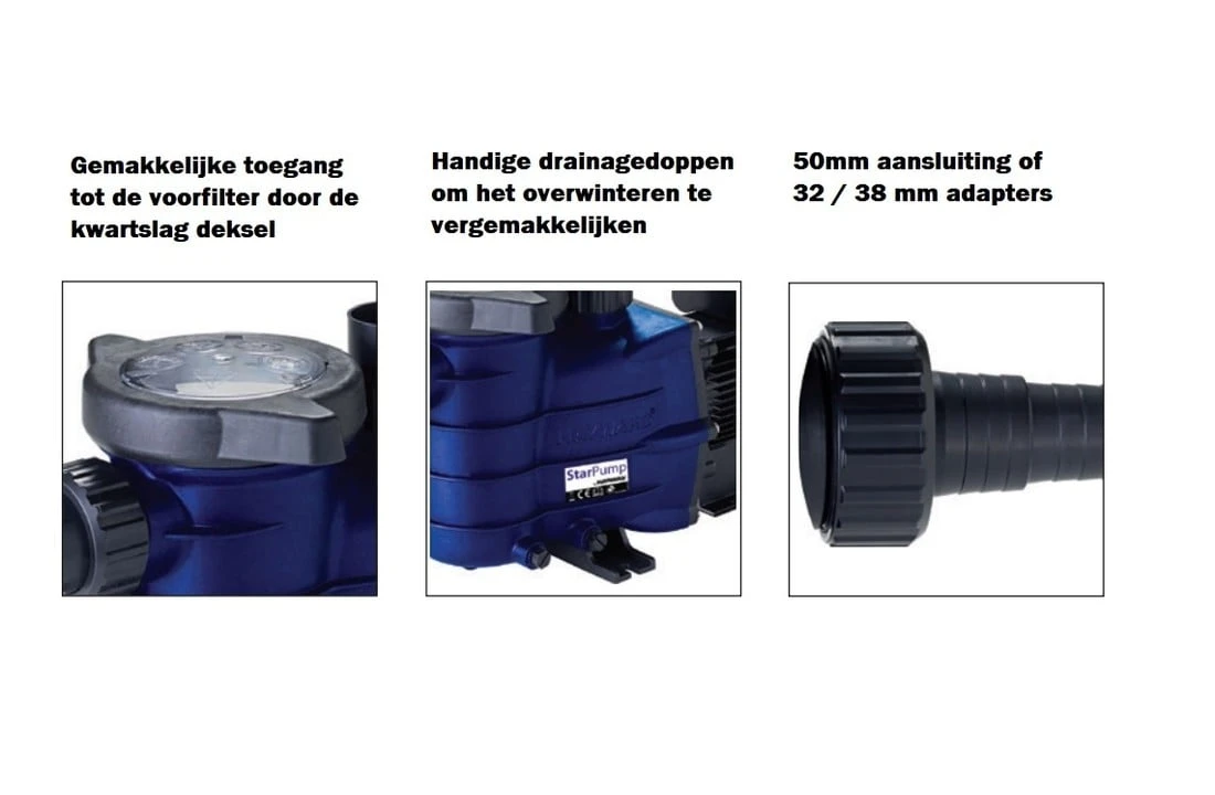 Hayward Hayward Star Zwembadpomp230v - Diverse Varianten 5 Hayward Hayward Star Zwembadpomp230v - Diverse Varianten - Afbeelding 3