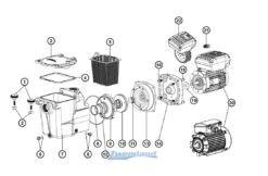 Hayward Hayward Super Pomp Voetplaat Kit SPX1600GJ -Zodiac Zwembaden Winkel hayward hayward super pomp voetplaat kit spx1600gj 2
