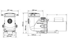 Hayward Hayward TriStar Zwembadpomp 23,5m3/h -230V – 1,10KW -Zodiac Zwembaden Winkel hayward hayward tristar zwembadpomp 235m3 h 230v 1 2