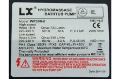LX WP300-II Massage Pomp 2-spd 3,0hp -Zodiac Zwembaden Winkel lx wp300 ii massage pomp 2 spd 30hp 4