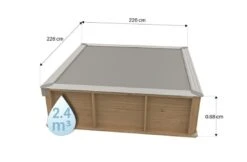 Proswell Houten Zwembaden Houten Kinderzwembad Pistoche 2 X 2 X 0.64 Meter -Zodiac Zwembaden Winkel proswell houten zwembaden houten kinderzwembad pis 3