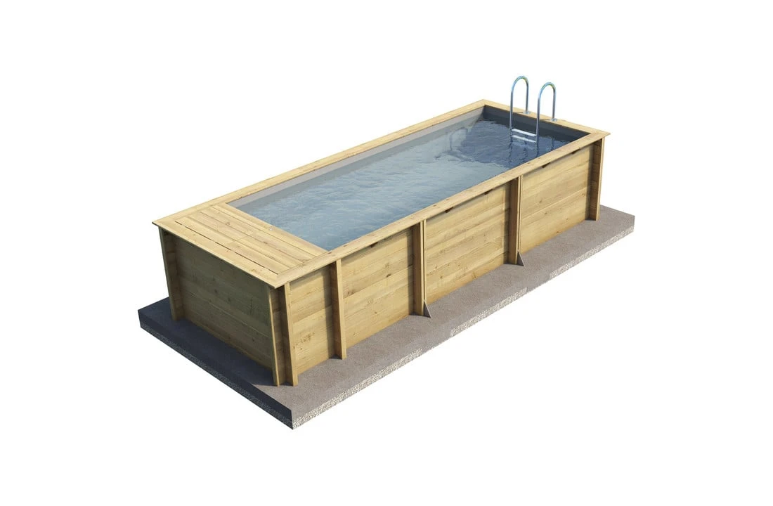 Proswell Houten Zwembaden Houten Urban Stadszwembad 6.50 X 3.50 X 1.33 Met Automatisch Rolluik 8 Proswell Houten Zwembaden Houten Urban Stadszwembad 6.50 X 3.50 X 1.33 Met Automatisch Rolluik - Afbeelding 6