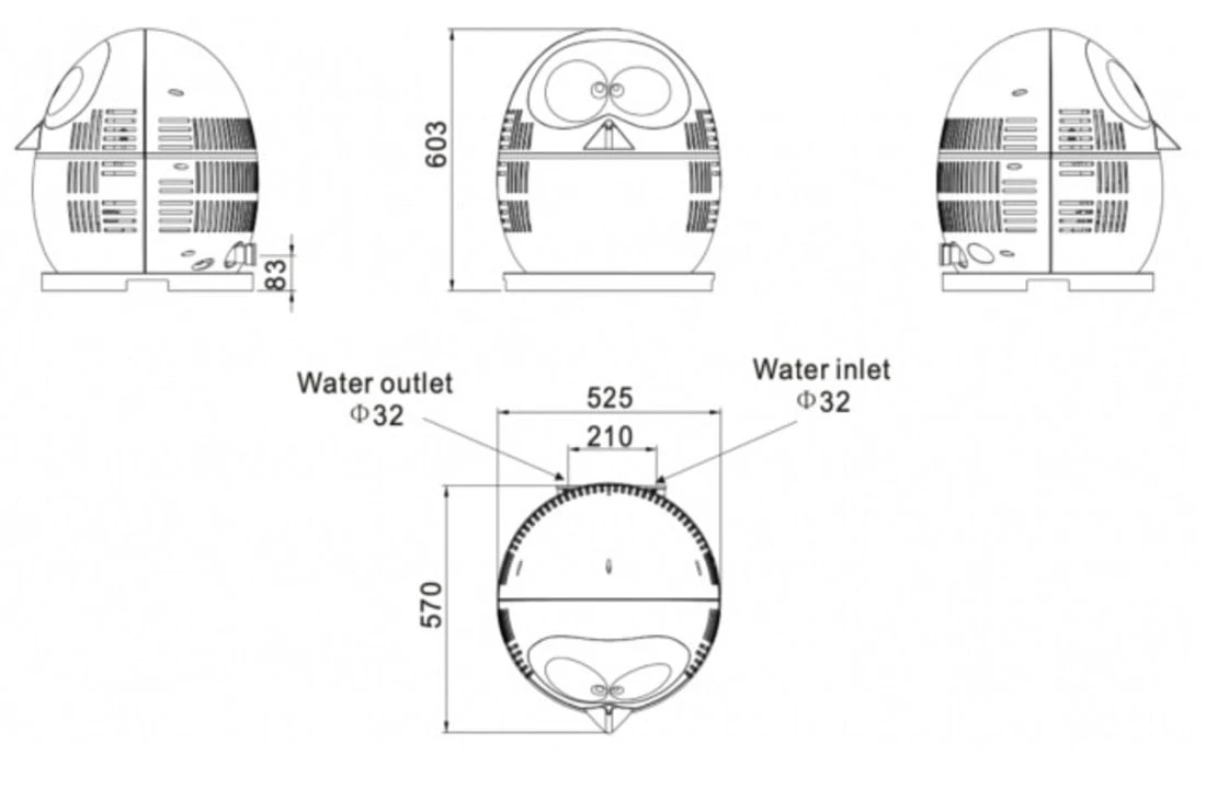 VB Klimaattechniek VBPQ Pinguïn Zwembadwarmtepomp 4,2KW 6 VB Klimaattechniek VBPQ Pinguïn Zwembadwarmtepomp 4,2KW - Afbeelding 4